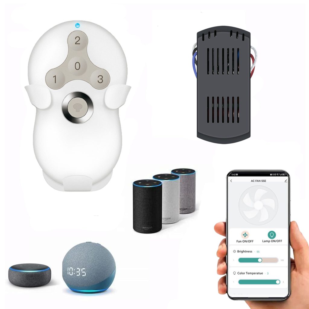 Smart Ceiling Fan Remote Kit Replacment for 3-S...
