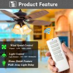 Ceiling Fan Remote Control Replacement for Harbor Breeze 40837