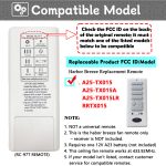 Replacement Harbor Breeze A25-TX015 Ceiling Fan Remote Control