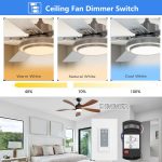 Universal Ceiling Fan Wall Remote Control Kit Replacement for Hampton Bay Hunter Harbor Breeze