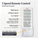 Replacement Harbor Breeze A25-TX015 Ceiling Fan Remote Control