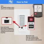 Universal Ceiling Fan Wall Remote Control Kit Replacement for Hampton Bay Hunter Harbor Breeze