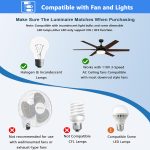 Ceiling Fan Remote and Wall Control Kit with Light Dimmer & 3- Speeds