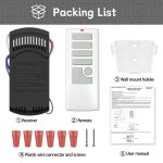 Universal Ceiling Fan Remote Control Kit for 3-Speed Harbor Breeze 40837