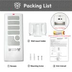 Replacement Harbor Breeze A25-TX015 Ceiling Fan Remote Control