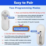 Ceiling Fan Remote Control Compatible with Harbor Breeze KUJCE10311/TR214A, KUJCE10712/TR214B, 2BB78-ITL-F304C
