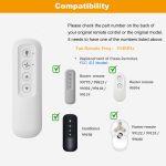 99813 Replacement for Hunter Ceiling Fan Remote Control