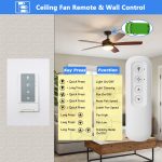 Ceiling Fan Remote and Wall Control Kit with Light Dimmer & 3- Speeds
