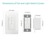 Dimmer Switch with 4-Speed Fan Control, 2-in-1 Light and Fan Combo Wall Control