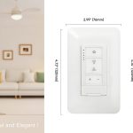 Dimmer Switch with 4-Speed Fan Control, 2-in-1 Light and Fan Combo Wall Control