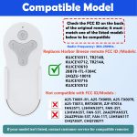 Ceiling Fan Remote Control Compatible with Harbor Breeze KUJCE10311/TR214A, KUJCE10712/TR214B, 2BB78-ITL-F304C