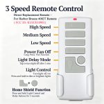 Universal Ceiling Fan Remote Control Kit for 3-Speed Harbor Breeze 40837