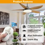 Smart Ceiling Fan Remote Kit Replacment for 3-Speed AC Ceiling Fans