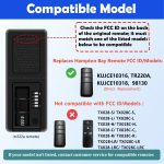 TR220A Ceiling Fan Remote Control Replacement for Hampton Bay