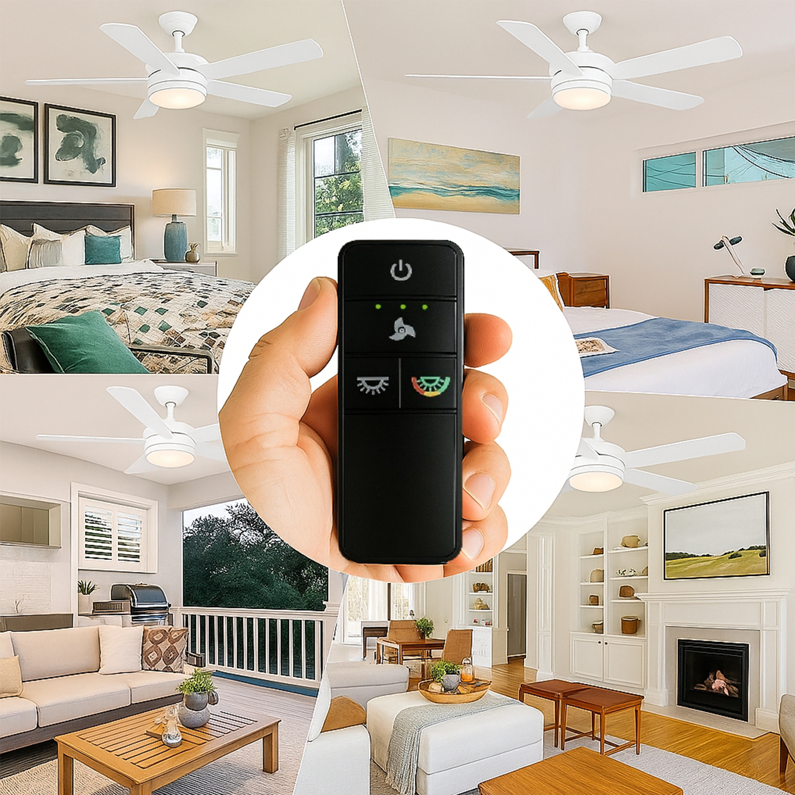 TX028C-S Ceiling Fan Remote Control Replacement for Hampton Bay