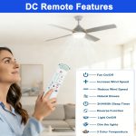 UC7225T Fan Remote Control Replacement Home Decorators Collection (White)