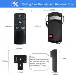 A25-TX028C Universal 3-Speed Ceiling Fan Remote Control Kit