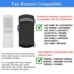 Universal Ceiling Fan Remote Control Kit for Harbor Breeze A25-TX001-R1