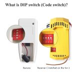 Universal Ceiling Fan Remote Control Kit with dimmer , Yellow